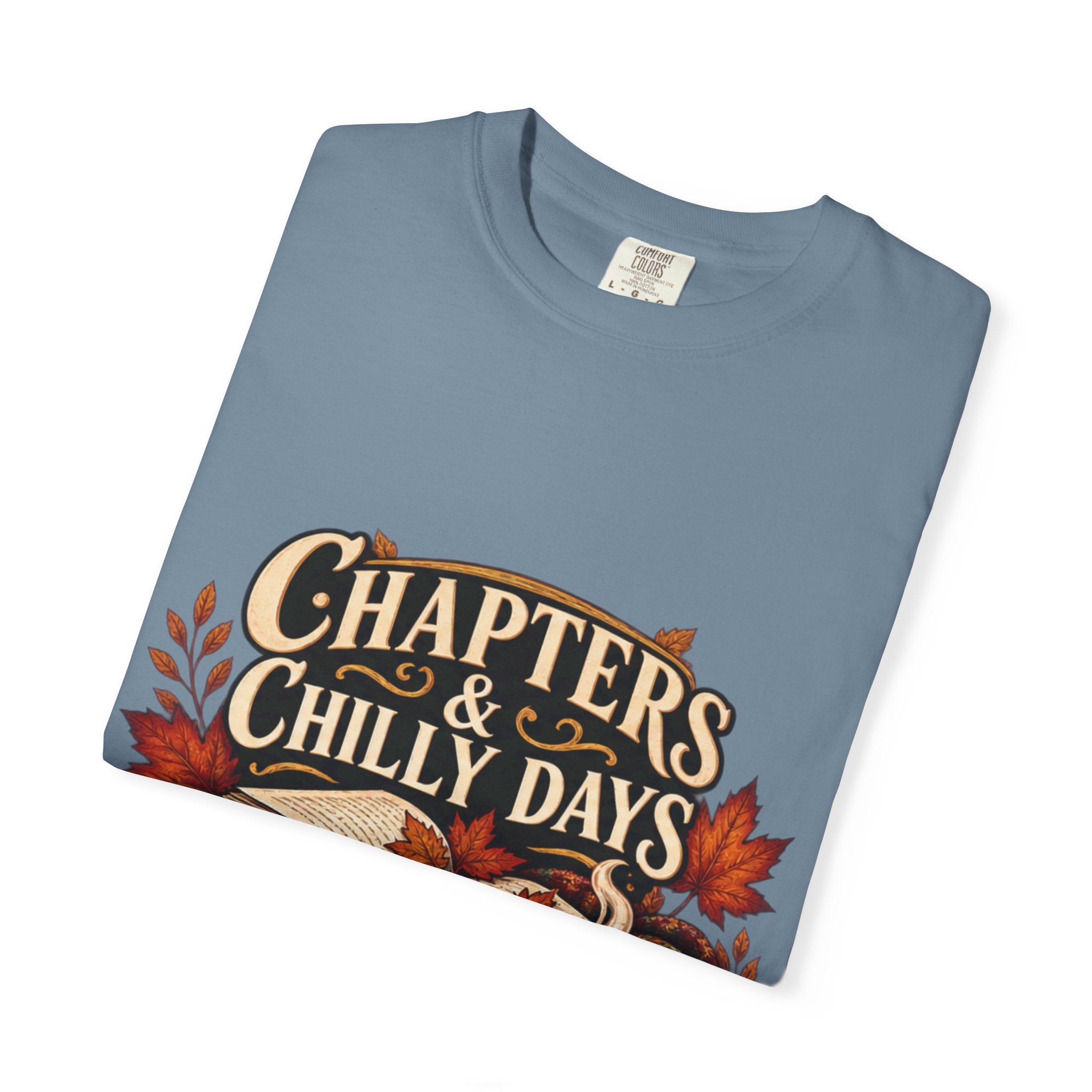 Chapters & Chilly Days T-Shirt — Cozy Autumn Book Lover Tee - Image 44