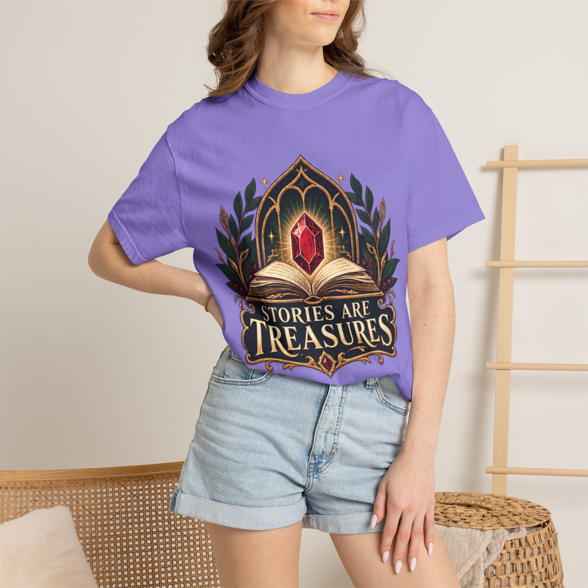 Stories Are Treasures T-Shirt - Image 65
